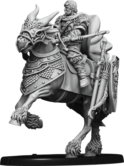 Saethwr Urien, Teyrn of Môn on Horse