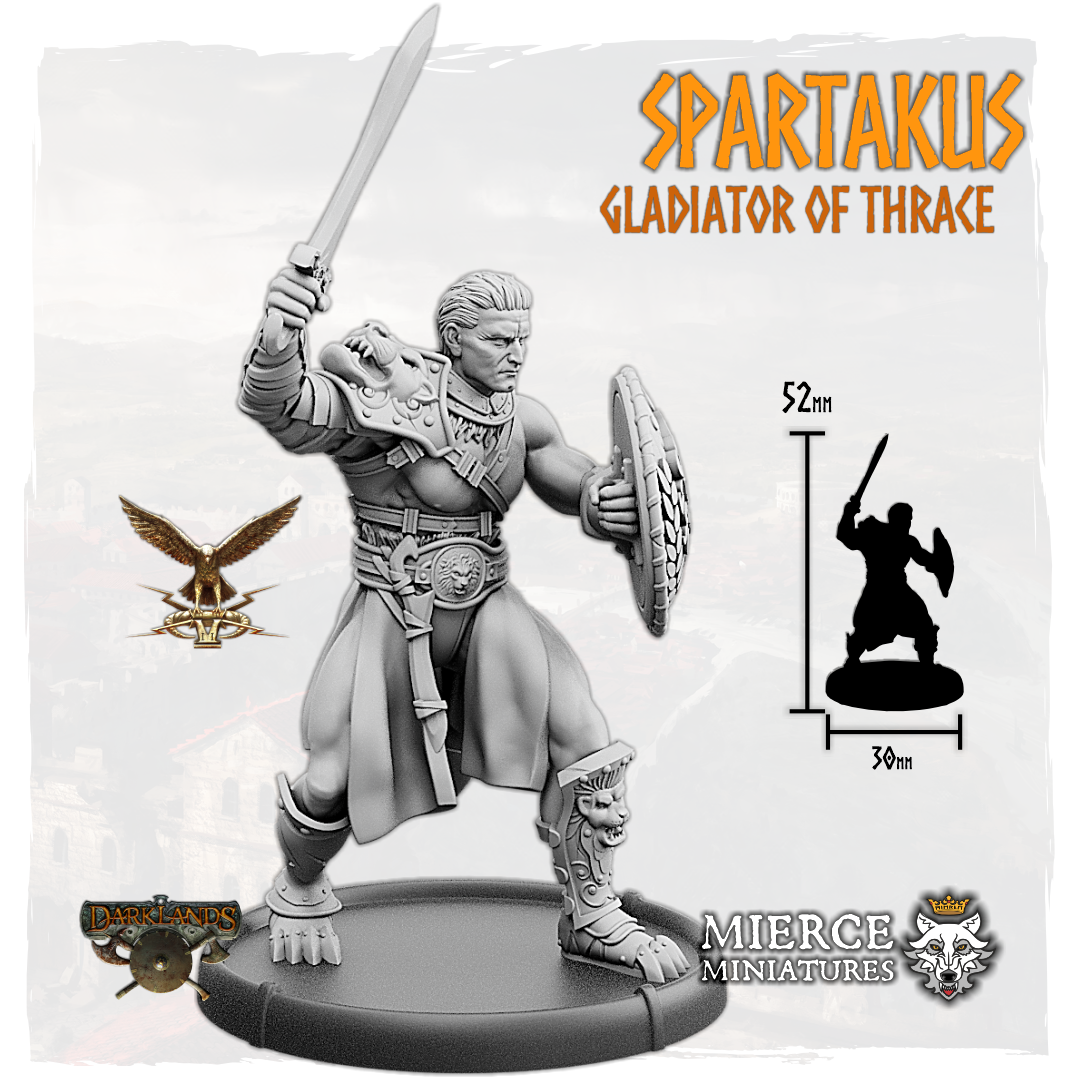 Spartakus, Gladiator of Thrace on Foot
