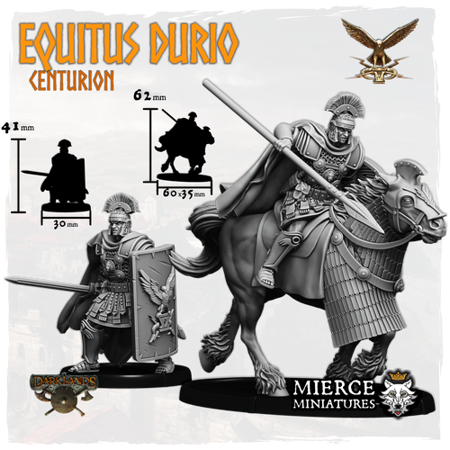 Equitus Durio, Centurion on Foot and on Horse