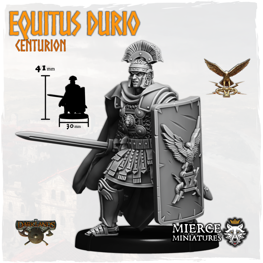 Equitus Durio, Centurion on Foot