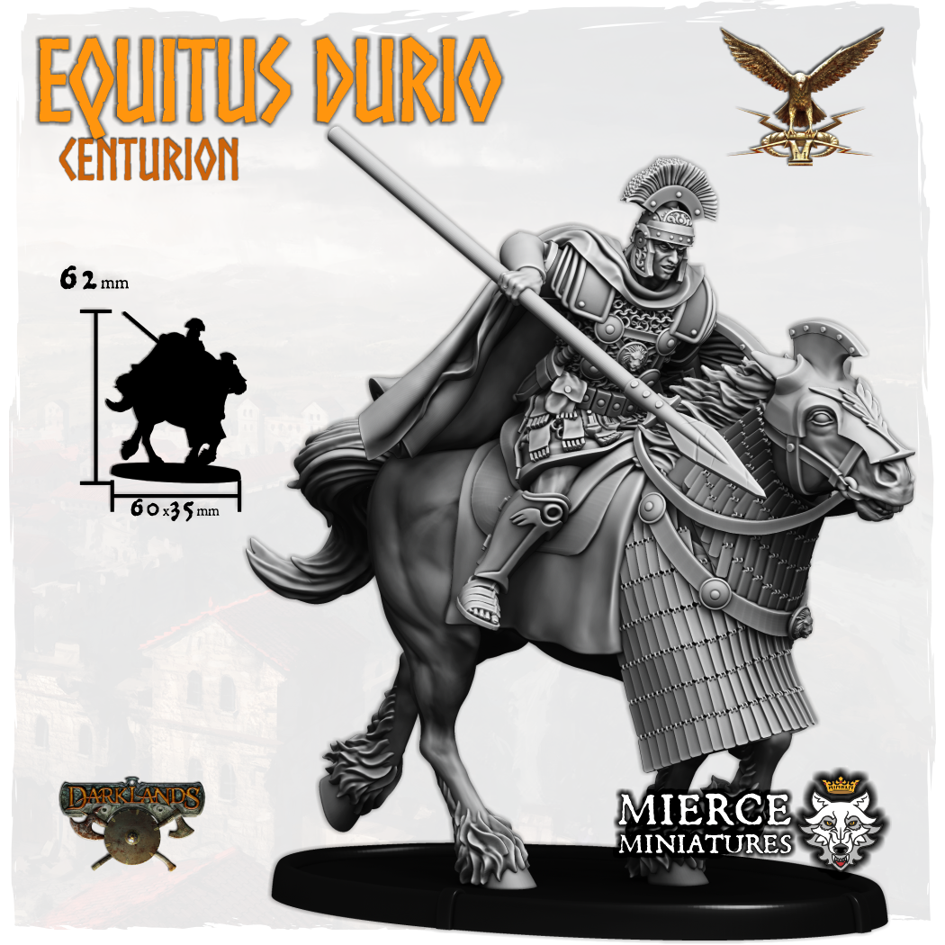 Equitus Durio, Centurion on Horse