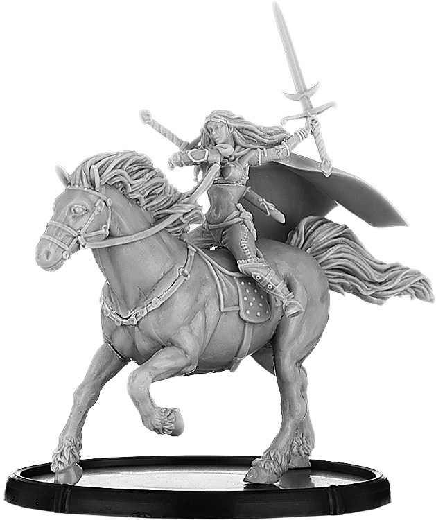 Sáthach, Ríonfénnid on Horse