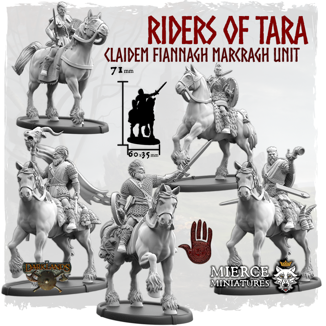 Riders of Tara, Claidem Fiannagh Marcragh Unit (5x warriors w cmd)
