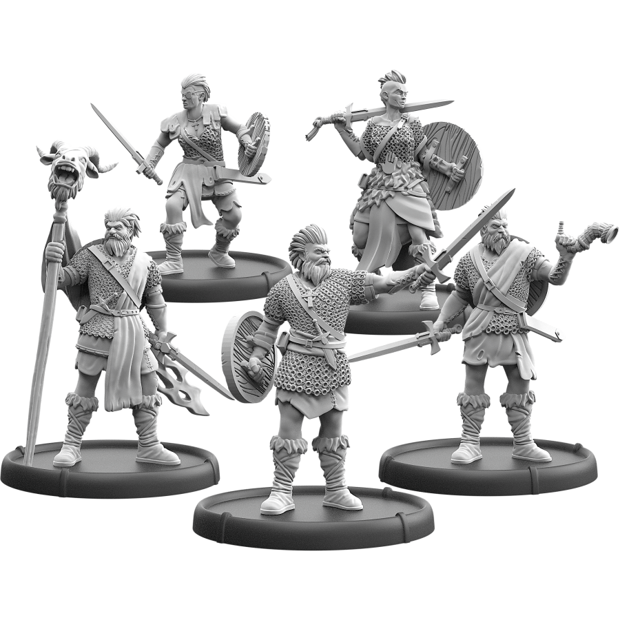 Warriors of Tara, Claidem Fiannagh Unit (5x warriors w cmd)