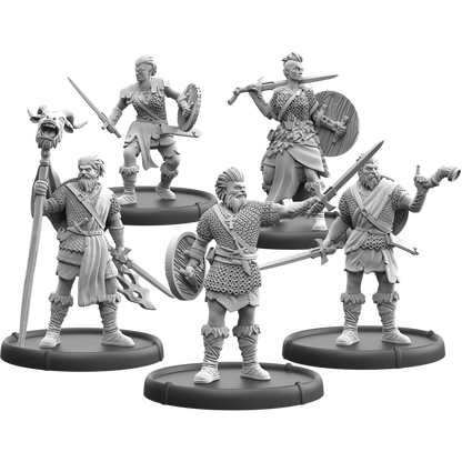 Warriors of Tara, Claidem Fiannagh Unit (5x warriors w cmd)