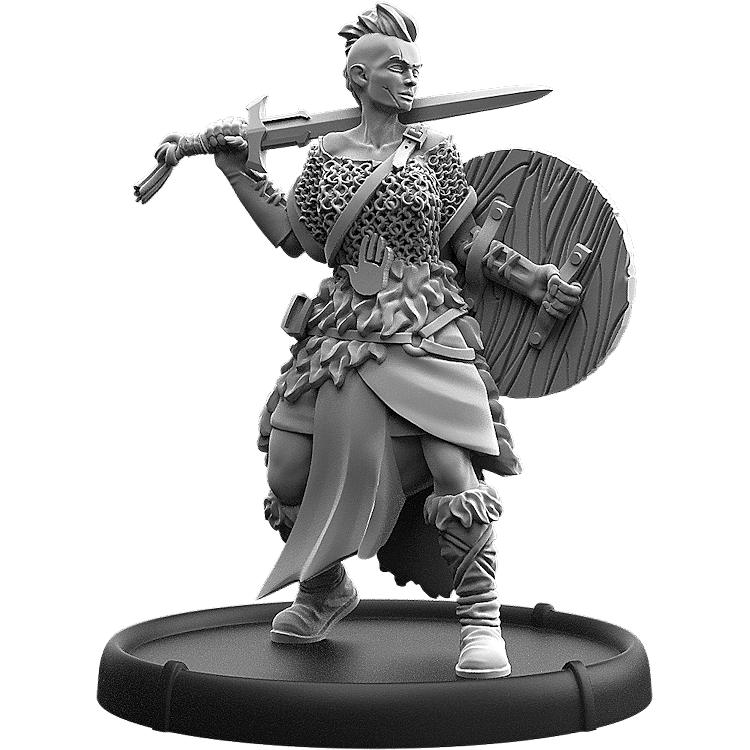 Flann, Claidem Fiannagh Warrior