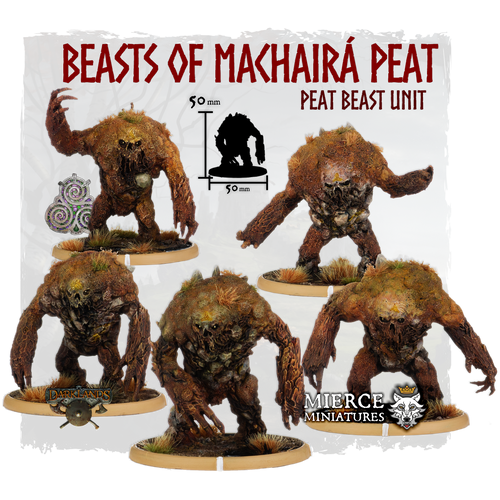 Beasts of Machairá Peat, Peat Beast Unit (5x warriors w cmd)