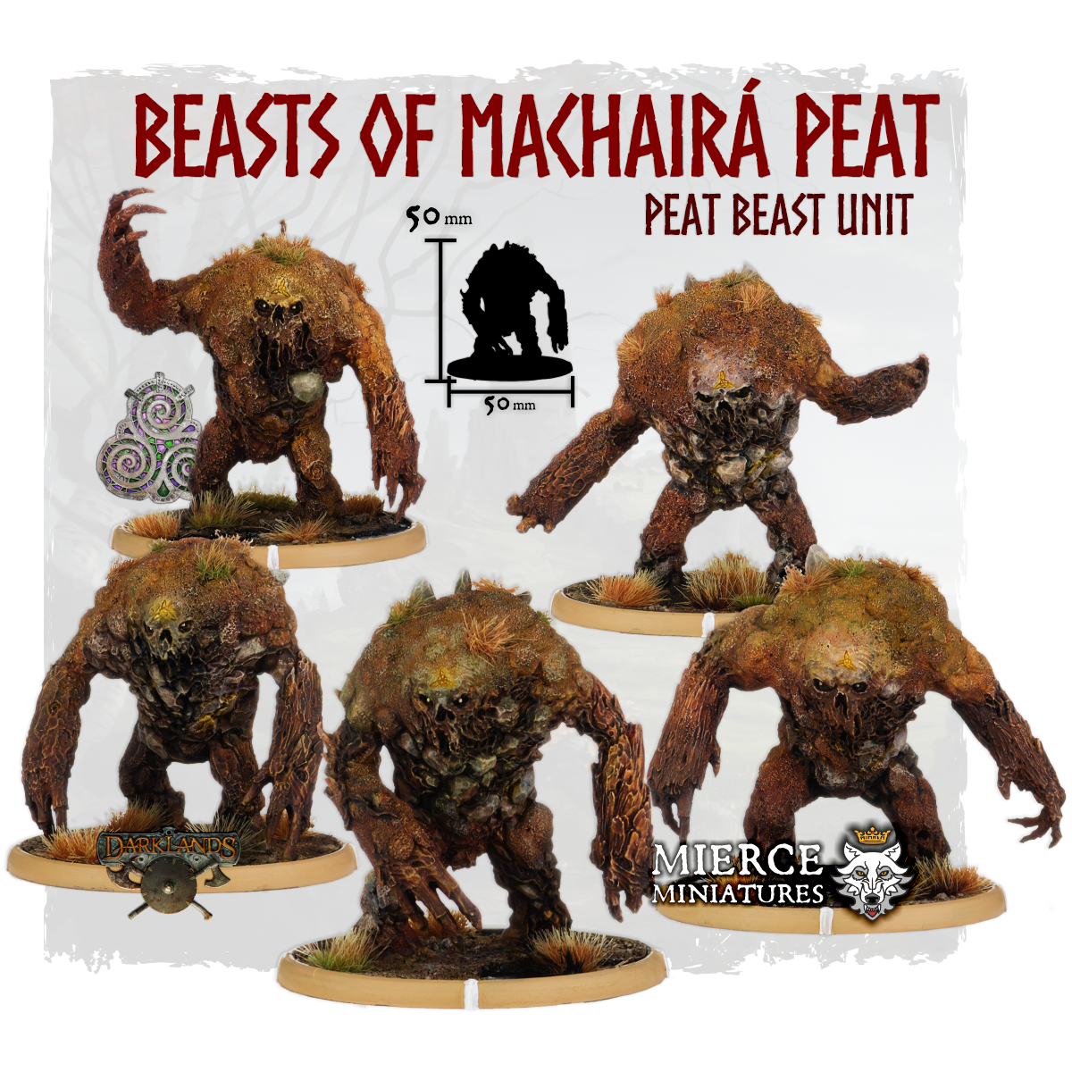Beasts of Machairá Peat, Peat Beast Unit (5x warriors w cmd)