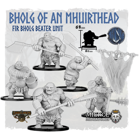 Bholg of an Mhuirthead, Fir Bholg Beater Unit (5x warriors w cmd)