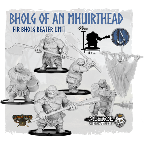 Bholg of an Mhuirthead, Fir Bholg Beater Unit (5x warriors w cmd)