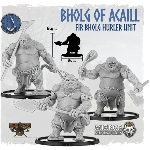Bholg of Acaill, Fir Bholg Hurler Unit (3x warriors w cmd)
