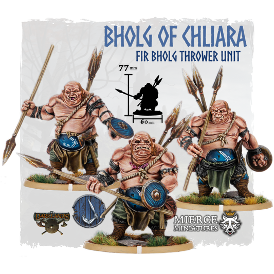 Bholg of Chliara, Fir Bholg Thrower Unit (3x warriors w cmd)