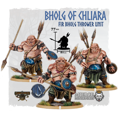 Bholg of Chliara, Fir Bholg Thrower Unit (3x warriors w cmd)