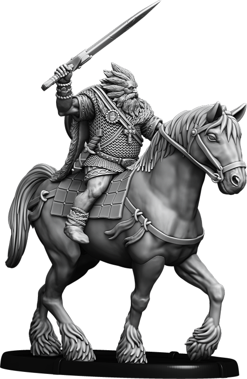 Rudraige the Fat, Rí Túath of the Uí Néill on Horse