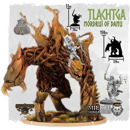 Tlachtga, Mórdruí of Danu on Foot and on Root Beast