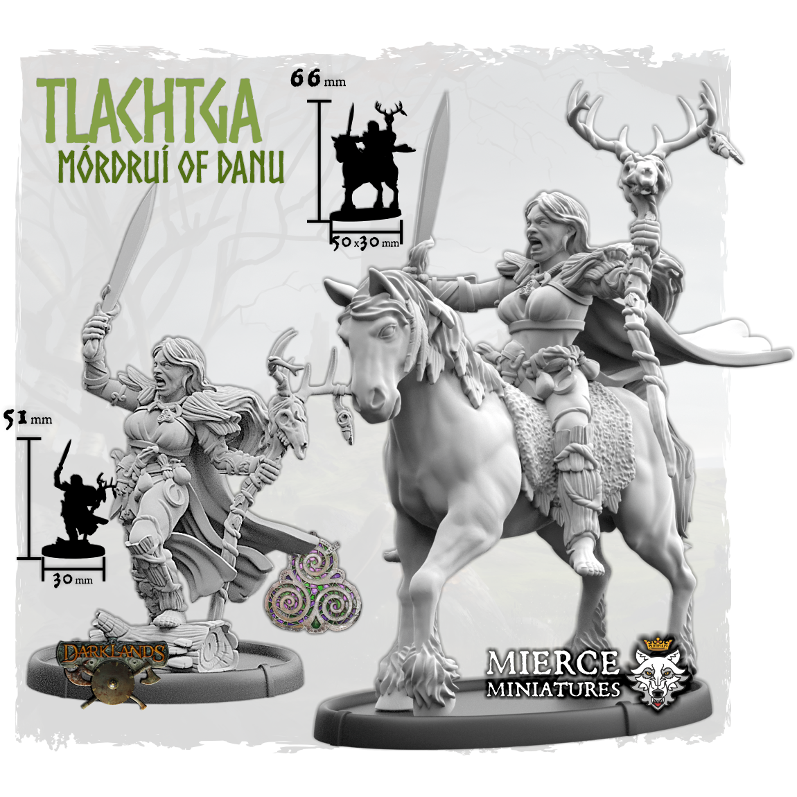 Tlachtga, Mórdruí of Danu on Foot and on Pony