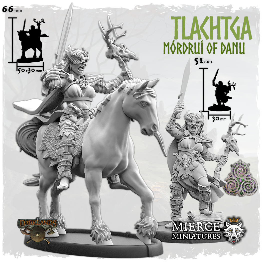 Tlachtga, Mórdruí of Danu on Foot and on Pony