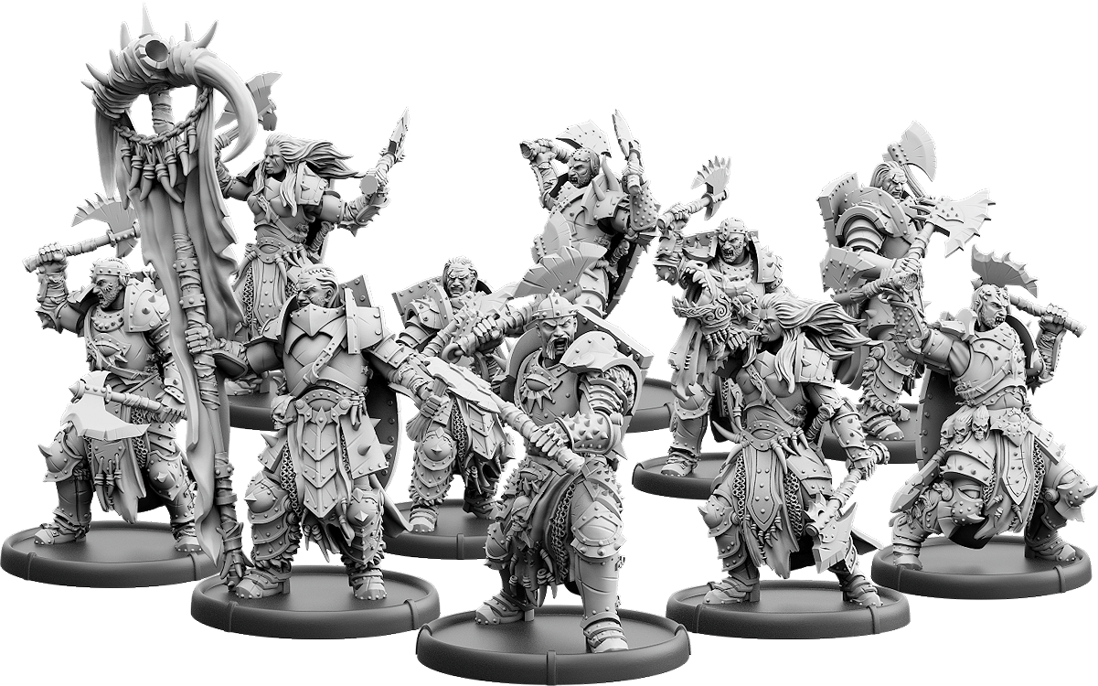 The Eye Angered, Two Axe Warrior of Baalor Unit (10x warriors w cmd)