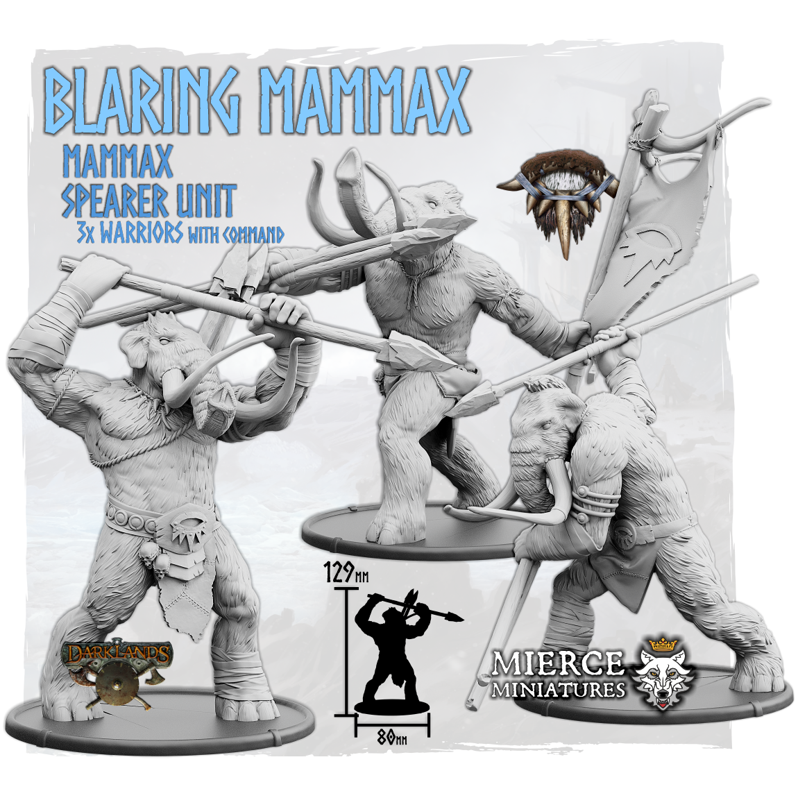 Blaring Mammax, Spear Mammax Unit (4x warriors w cmd)