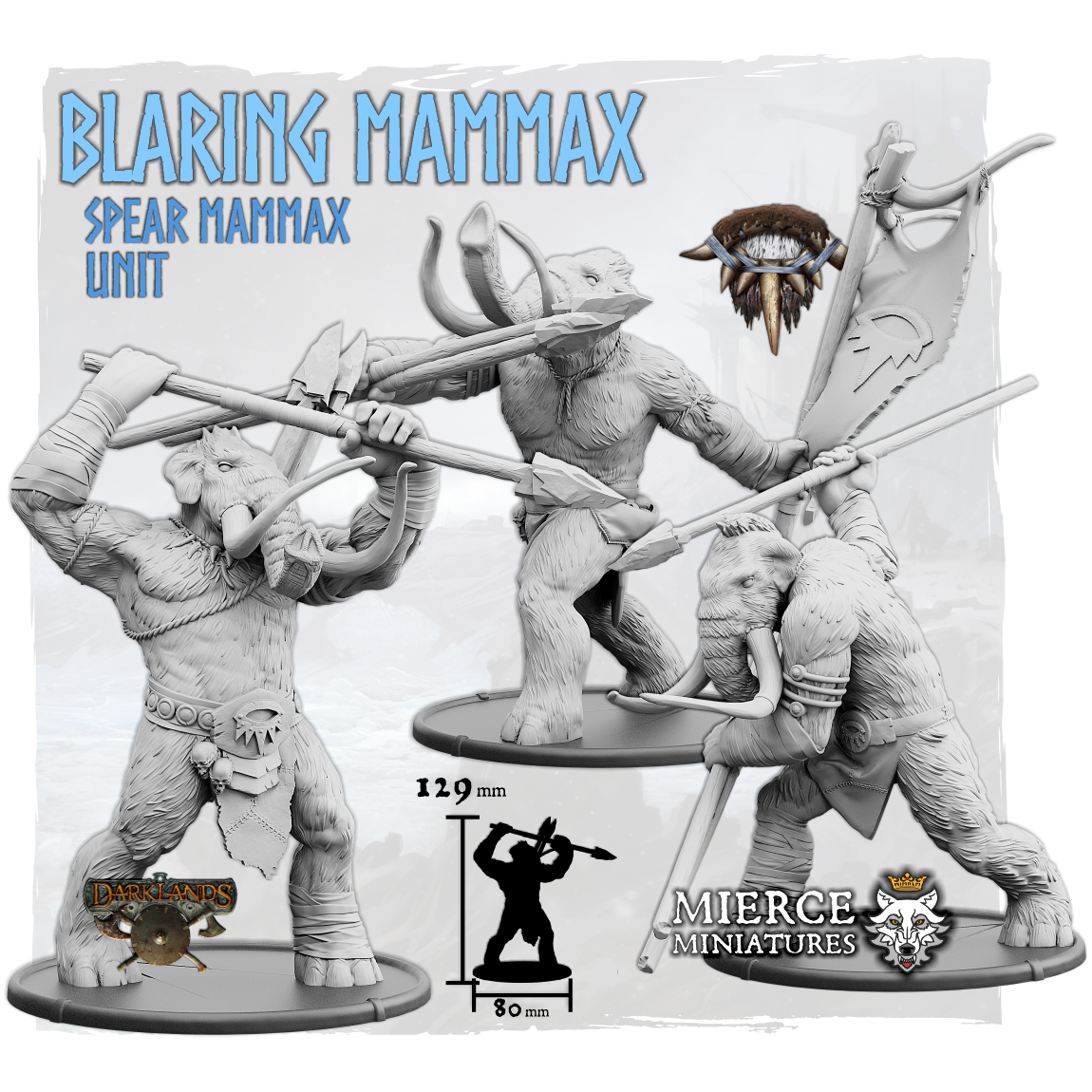 Blaring Mammax, Spear Mammax Unit (3x warriors w cmd)