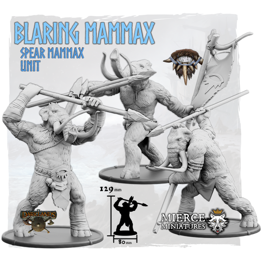 Blaring Mammax, Spear Mammax Unit (3x warriors w cmd)