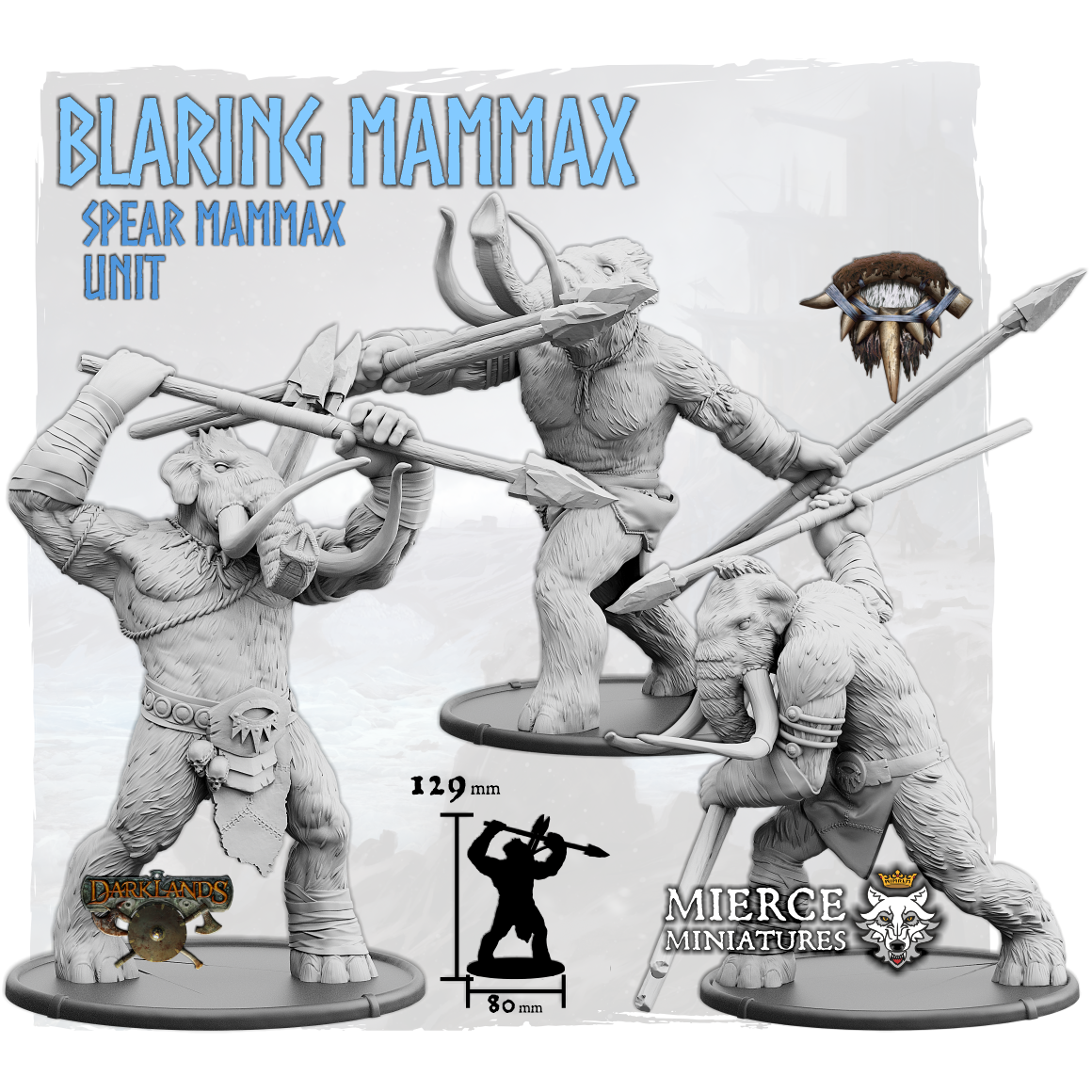 Blaring Mammax, Spear Mammax Unit (3x warriors)