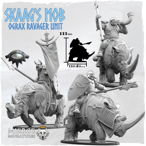 Skaag's Mob, Ograx Ravager Unit (3x warriors w cmd)