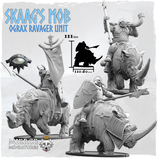 Skaag's Mob, Ograx Ravager Unit (3x warriors w cmd)