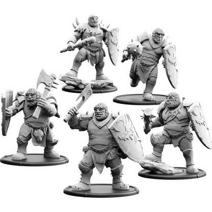 Graadon's Mob, Shieldwall Ograx of Baalor Unit (5x warriors)