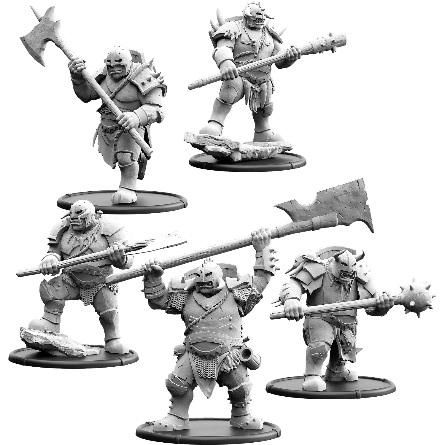 Gonraad's Mob, Great Club Ograx of Baalor Unit (5x warriors)