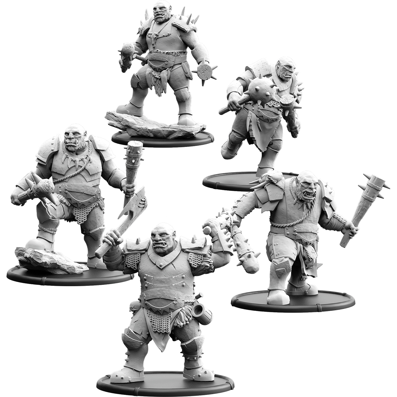 Raado's Mob, Two Club Ograx of Baalor Unit (5x warriors)
