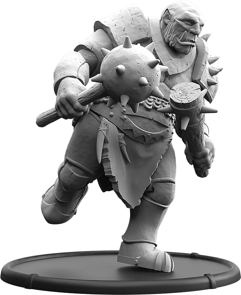 Aagon, Two Club Ograx of Baalor Warrior