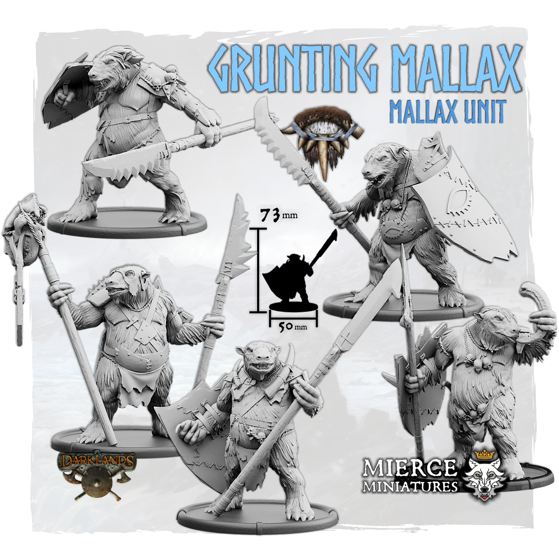 Grunting Mallax, Shieldwall Mallax Unit (5x warriors w cmd)