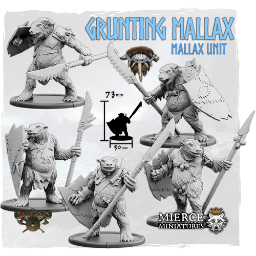 Grunting Mallax, Shieldwall Mallax Unit (5x warriors)