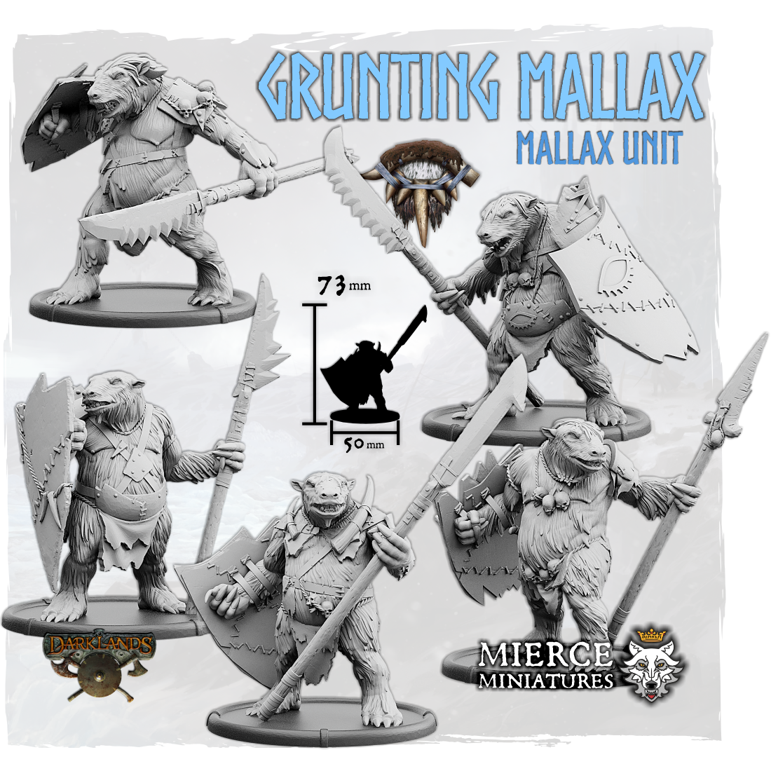 Grunting Mallax, Shieldwall Mallax Unit (5x warriors)