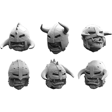 Ograx of Baalor Helmed Heads Pack