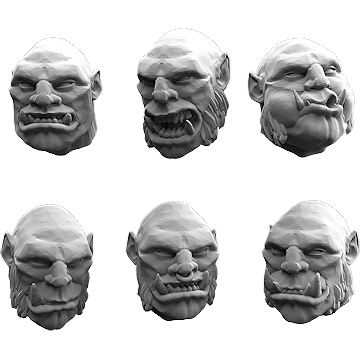 Ograx of Baalor Bald Heads Pack