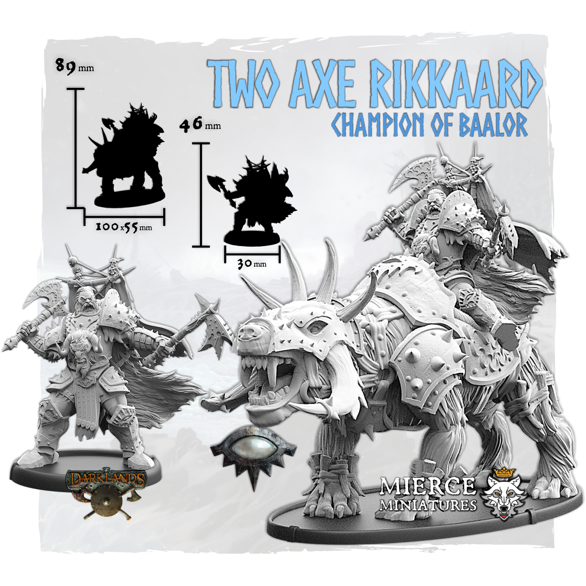 Two Axe Rikkaard, Champion of Baalor on Foot and on Theracx