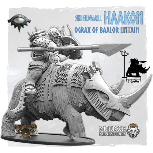 Shieldwall Haakon, Ograx of Baalor Untain on Srónocx
