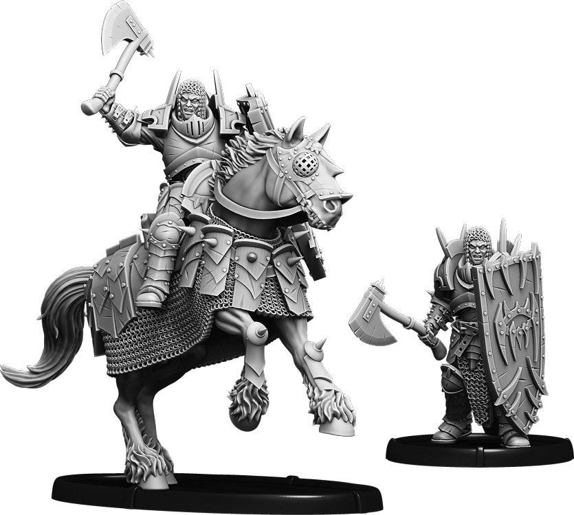 Shieldwall Mananaan, Untain of Baalor on Foot and on Horse