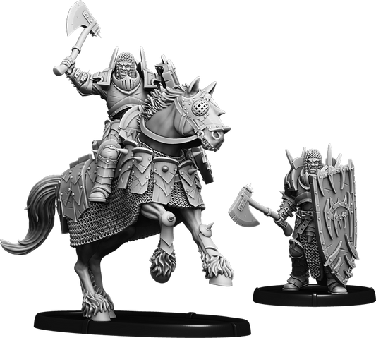 Shieldwall Mananaan, Untain of Baalor on Foot and on Horse