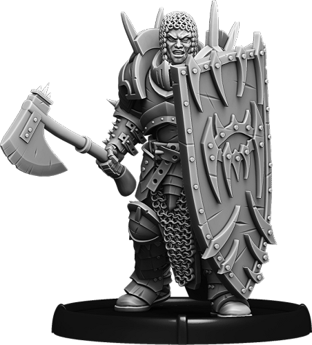 Shieldwall Mananaan, Untain of Baalor on Foot