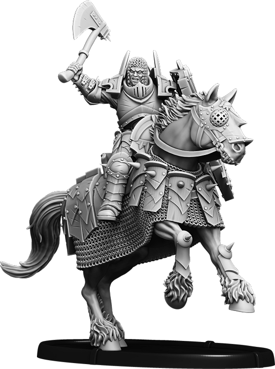 Shieldwall Mananaan, Untain of Baalor on Horse