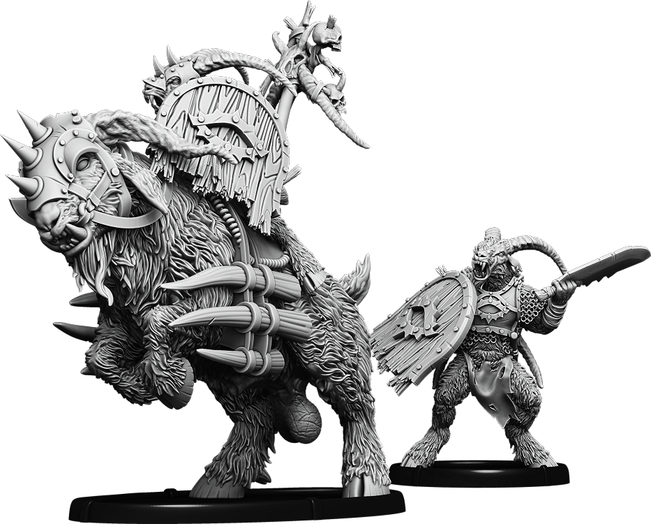 Shieldwall Brunchaath the Vile, Gabrax Dain on Hoof and on Gooracx