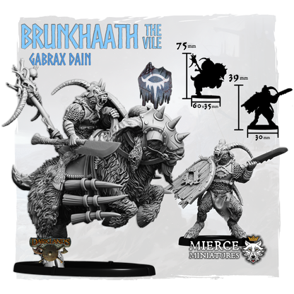 Shieldwall Brunchaath the Vile, Gabrax Dain on Hoof and on Gooracx