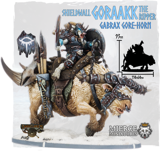 Shieldwall Goraakk the Ripper, Gabrax Gore-Horn on Tarvocx