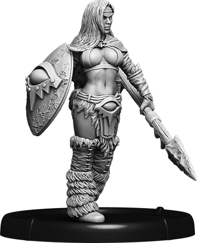 Shieldwall Aastrid, Thulean Raider Thuln on Foot