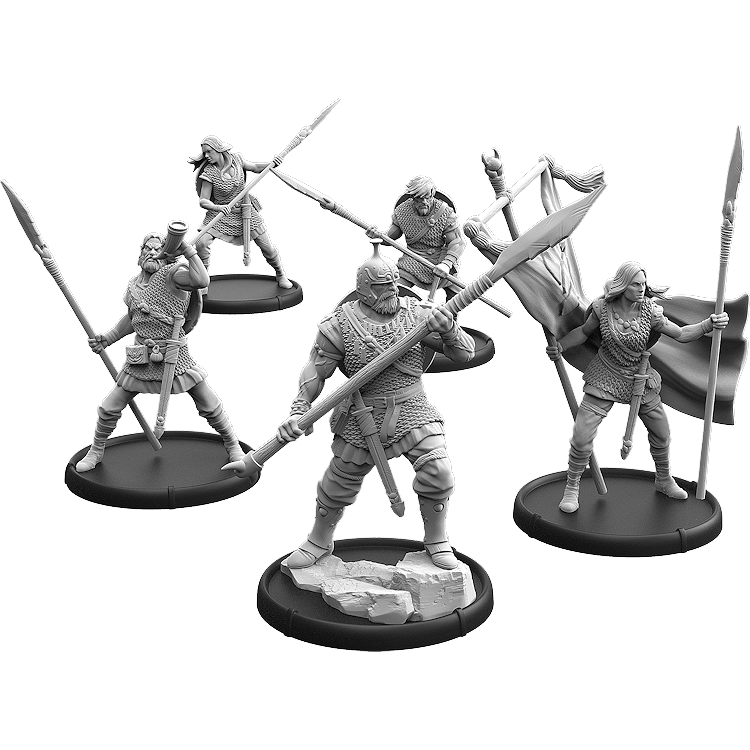 Warriors of Cantwarebarg, Jutgār Unit (5x warriors w cmd)