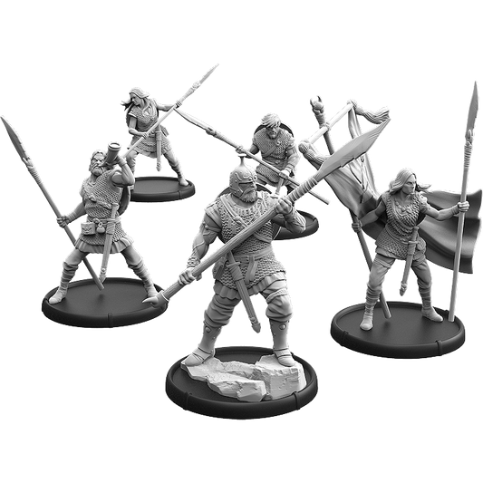 Warriors of Cantwarebarg, Jutgār Unit (5x warriors w cmd)