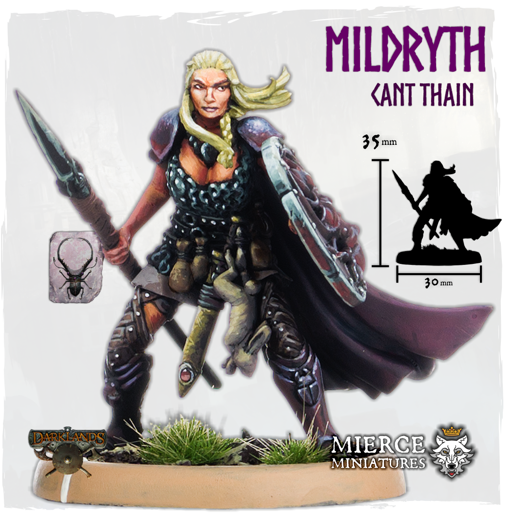 Shieldwall Mildryth, Cant Thain on Foot